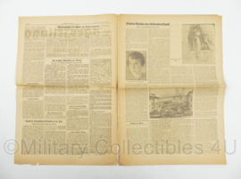 WO2 Duitse krant Frankische Tageszeitung nr. 42 19/20 februari 1944 - 47 x 32 cm - origineel