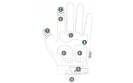 Mechanix Wear M-Pact Covert handschoenen -  BLACK- huidig model - maat Medium - gedragen- origineel