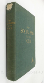 WO2 Nederlands boek "Het socialisme van de NSB" - 16,5 x 3 x 25 cm - origineel