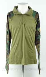 KM Korps Mariniers  KMARNS US woodland forest camo Ubac shirt Permethrine - maat XL - origineel Defensie