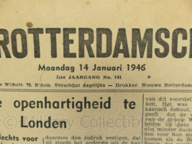 krant Rotterdamsche Courant - 14 januari 1946 - origineel