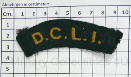 British Army shoulder title ENKEL DCLI Dukes of Cornwall Light Infantry - 9,5 x 3 cm - origineel