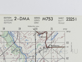 USA Defence mapping agency stafkaart Poland Gryfice M753 2325I - 1 : 50.000 - 74 x 58 cm - origineel
