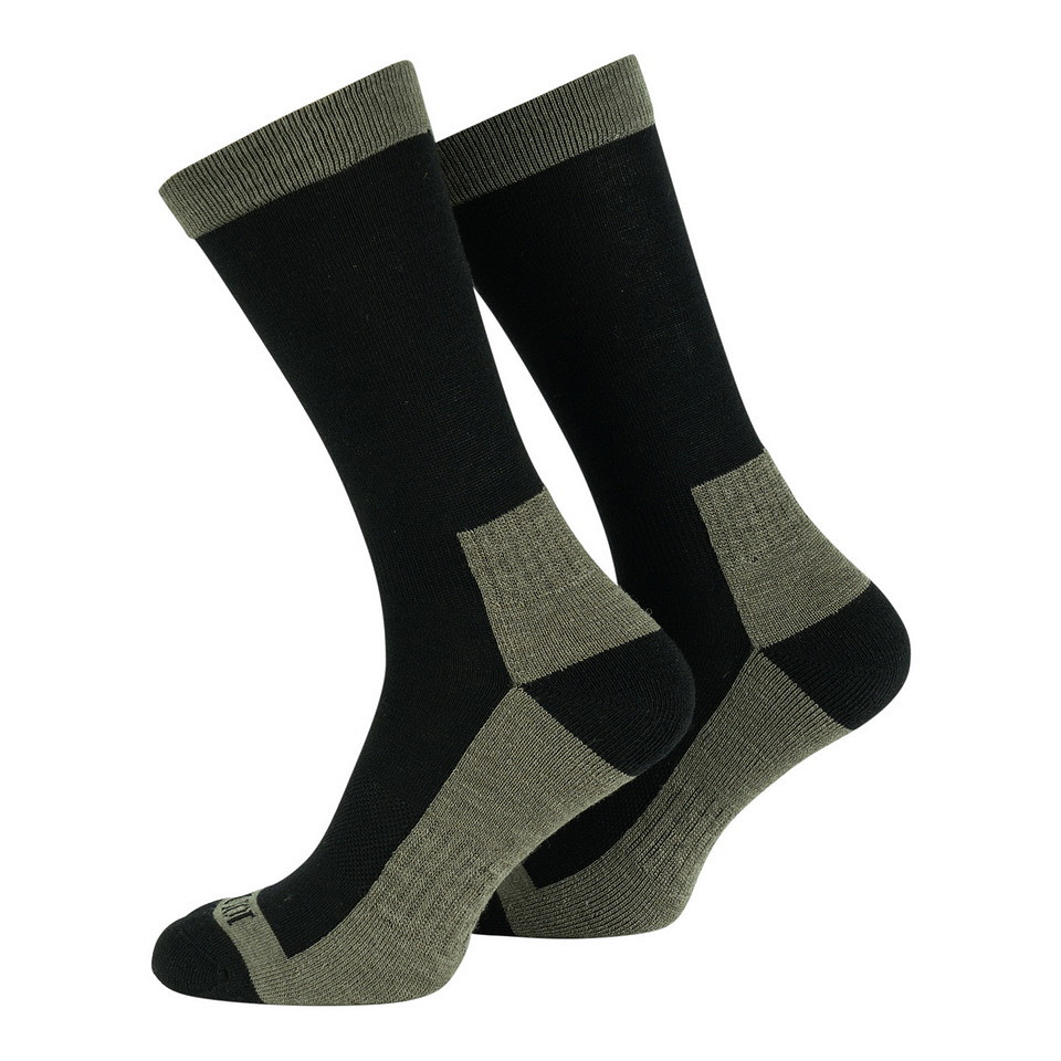 Tactical sokken 60% wol - Zwart/Groen - Nieuw