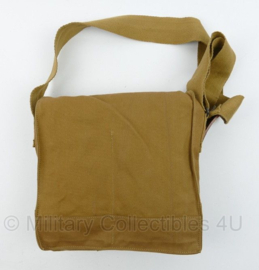 WO1 Britse gasmaskertas SBR Small Box Respirator Bag. British Gas Mask Bag - 24 x 8 x 24 cm - replica