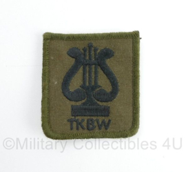 Defensie borst embleem Trompetterkorps Bereden Wapens TKBW - met klittenband - 5 x 5 cm - origineel