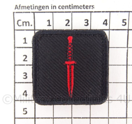 KL Korps Commandotroepen KCT borstembleem - met klittenband - 4 x 4 cm