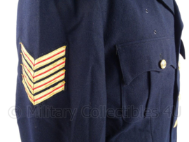 Nederlandse leger brandweer uniform jas - rang "onderbrandmeester" - maat 50 - origineel