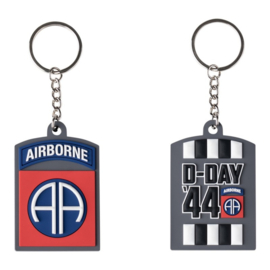 3D PVC 82nd Airborne D-Day 44 sleutelhanger - nieuw gemaakt