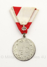 Oostenrijkse medaille 40 jaar in dienst Kameradschaftsbund  - origineel