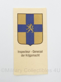 KL Nederlandse leger Inspecteur-Generaal der Krijgsmacht servet - origineel