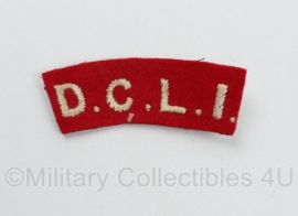 Britse leger DCLI Duke of Cornwall's Light Infantry shoulder title - 6 x 2,5 cm - origineel