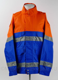 4U2C veiligheidskleding werkjack blauw oranje reflecterend - maat XLarge - NIEUW - origineel