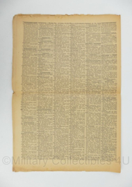 WO2 Duitse krant Tageszeitung nr. 214 13 september 1943 - 47 x 23 cm - origineel