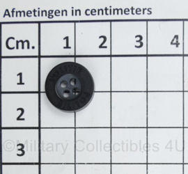 Uniform knoop zwart met opdruk POLITIE - diameter 1,5 cm - origineel