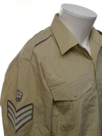 Brits Leger Overhemd khaki MET rangstreep naar keuze  - maat 39 - origineel