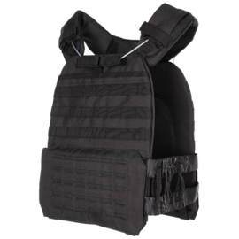 Tactical MOLLE Plate carrier vest, "Laser MOLLE" BLACK