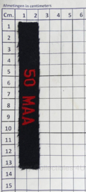 Canadese leger 50 MAA shoulder title - 13 x 2 cm - origineel