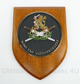 Vereniging van oud-militairen Bond van Wapenbroeders wandbord - 14 x 1,5 x 19 cm - origineel