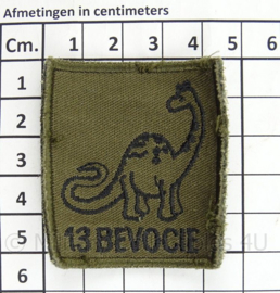 KL Landmacht borst embleem 13e BEVOCIE Bevoorradings Compagnie - met klittenband - afmeting 4,5 x 5,5 cm - origineel