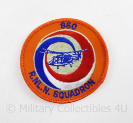 Klu Luchtmacht en Marine embleem 860 Royal Netherlands Navy Squadron  - diameter 8 cm - origineel