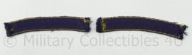 Straatnaam paar Regiment Aan- en Afvoertroepen van 1946 tot 1951 - 12 x 3 cm - origineel