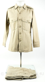 US Army tropical khaki Tan Utility shirt and trouser - 1976 1e model KCT desert set - origineel