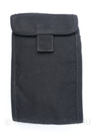 KMAR en politie MOLLE zwarte uitklapbare tas voor kaarten, notitieblok e.d.  - 12 x 4 x 20 cm - origineel