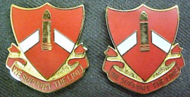 28th Field Artillery Regiment "we support"unit crest- 3 x 2,7 cm - maker Meyer - origineel