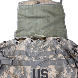 US Army ACU camo Molle II LARGE Rucksack Rugzak met 2 sustainment pouches, draagstel en heupband - origineel