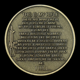 US Marine Corps Every Marine is a Rifleman Expert-Sharpshooter-Marksman coin - 40 mm diameter