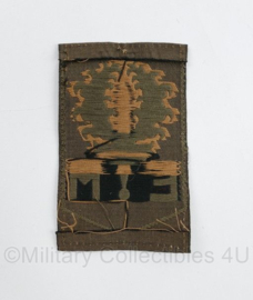 Defensie mouw embleem 1e Divisie 7 december - zonder klittenband - 8 x 5 cm - origineel