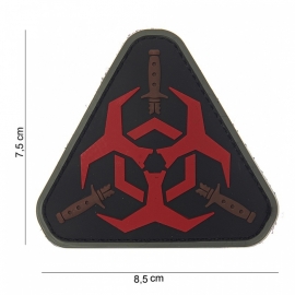 Embleem Outbreak Response ROOD - Klittenband - 3D PVC - 8,5 x 7,5 cm. 