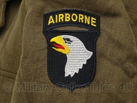 Bruine uitgaans uniform jas - WO2 US model class A - MET 101 airborne patch - origineel