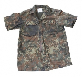 Bundeswehr flecktarn jas  met KORTE MOUWEN - origineel