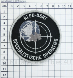 KLPD DSRT Korps Landelijke Politiediensten Specialistische Operaties embleem - met klittenband - diameter 9 cm