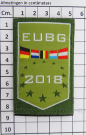 KL Landmacht borst embleem EUBG 2018 - afmeting 5 x 8,5 cm - origineel