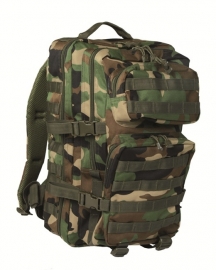 Tactical Backpack Rugzak Large - Woodland - 36 liter