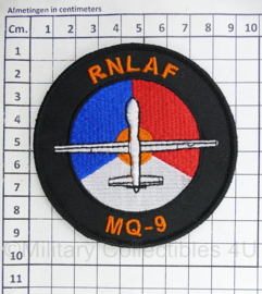 KLU Koninklijke Luchtmacht RNLAF Royal Netherlands Air Force MQ-9 embleem - met klittenband - diameter 9 cm