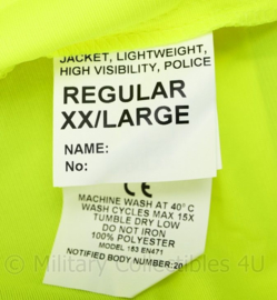 Britse Politie jacket lightweigt High Visability  met portofoon houders - nieuw - XXLarge Regular - origineel