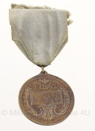 FIDAC medaille Fédération Internationale des Anciens Combattants - origineel - metaal - 3,5 x 4 cm