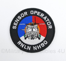 KM Koninklijke Marine Sensor Operator RNLN NH90 embleem - met klittenband - diameter 9 cm