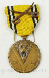 WO2 Belgische herdenkingsmedaille Oorlog 1940-1945 - 8 x 4 cm - Origineel