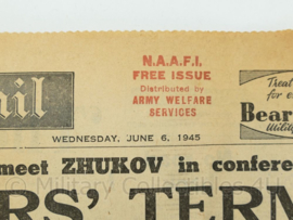 Daily Mail krant - June 6, 1945 - NAAFI Issue - origineel