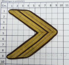 KL paar rangstrepen Sergeant Majoor - 9 x 9 cm - origineel