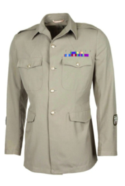 Britse leger Enlisted Man Soldaten uniform jas Zandkleur -  met assorti insignes  -  origineel