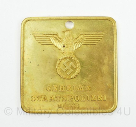 WO2 Duitse Gestapo ID Marke - 5 x 5 cm - replica