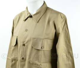 Officer chino blouse replica WO2 officiers overhemd khaki kleur - maat 40 cm. 48