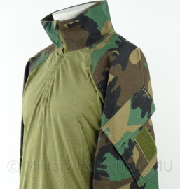 KMARNS Korps Mariniers US woodland forest camo Ubac Permethrine insectenwerend shirt - maat Large - nieuw - origineel Defensie