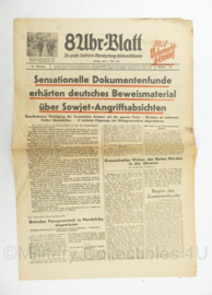WO2 Duitse krant 8 Uhr Blatt Illustrierte Abendzeitung 4 juli 1941 - 47 x 32 cm - origineel